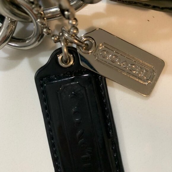 Coach Poppy Liquid Gloss Groovy Black Tote - Picture 6 of 10